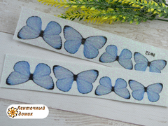 Метелики  для вирізання 4 шт блакитні №12