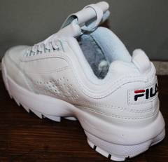 Модные женские кроссовки Fila Disruptor 2 all white RN-91175