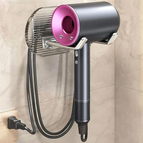 Тримач для фена Joybos Hair Dryer Wall настінний, (сумісний з Laifen) прозорий