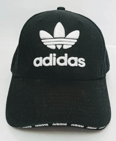 Бейсболка черная кепка адидас. Стильная мужская кепка с большим козырьком Adidas BC-1133.