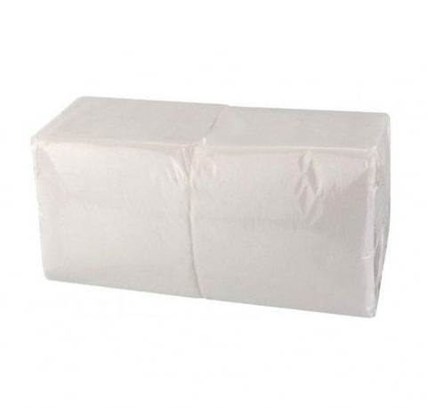 Серветки Papero 33х33 см 2сл. 1/4 складання (200 шт.) білі (NL542)