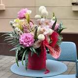 Photo of Box with flowers «Girlish whims»