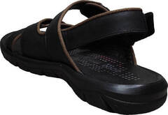 Кожаные мужские сандалии черные Ecco 814-7-1 All Black.