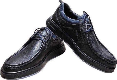 Мужские кроссовки мокасины Arsello 22-01 Black Leather.