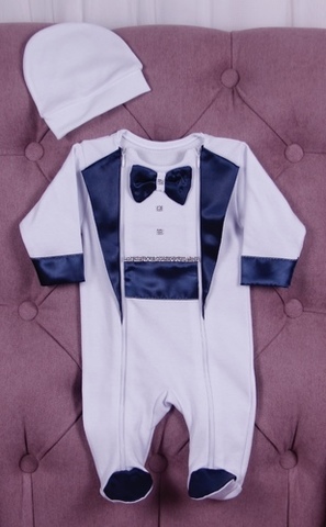 Нарядный костюм для малыша Смокинг синий