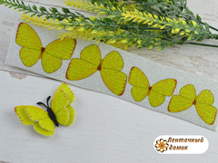 Метелики  для вирізання 4 шт жовті №1