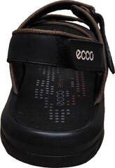 Открытые босоножки шлепанцы мужские кожаные Ecco 814-7-1 All Black.