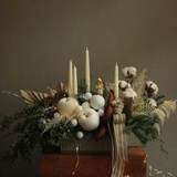 Photo of Christmas composition with candles «Family hugs»