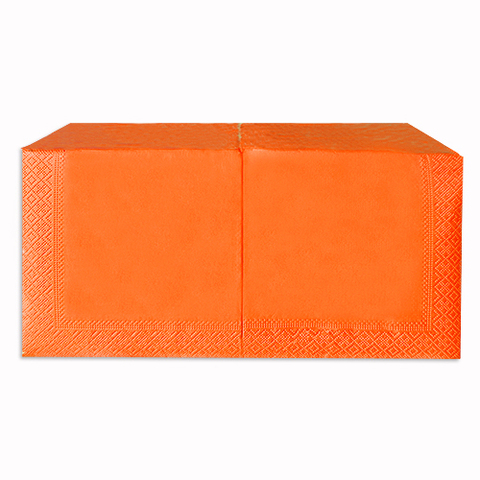Салфетки Papero 33х33 см 2сл. 1/4 сложения (200 шт.) оранжевые (NL548)