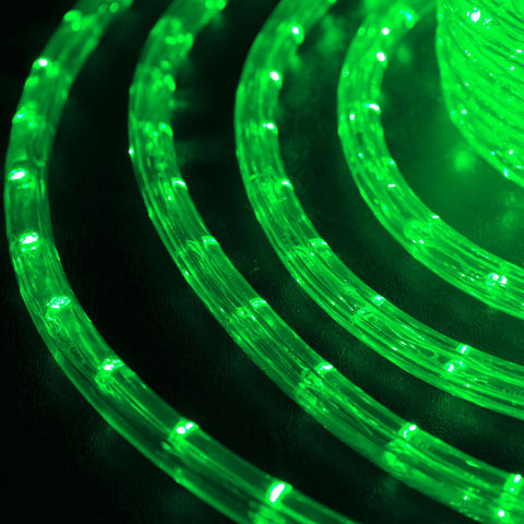 LED круглый дюралайт 10 метров светодиодного провода зеленый цвет