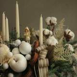 Photo of Christmas composition with candles «Family hugs»