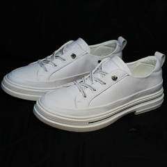 Женские кроссовки туфли кожаные El Passo sy9002-2 Sport White.