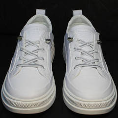 Модные кроссовки туфли на низком каблуке женские El Passo sy9002-2 Sport White.