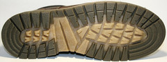 Модные ботинки мужские зимние кожаные классические. Коричневые ботинки с мехом Ікос Brown Leather.