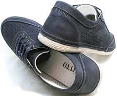 Летние спортивные туфли мужские Vitto Men Shoes 3560 Navy Blue.