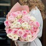 Photo of Bouquet of 35 peony roses «Scent of a Woman»