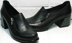 Красивые модные туфли для женщин 50 лет осень весна H&G BEM 107 03L-Black.