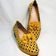 Красивые туфли босоножки женские Phany 103-28 Yellow.