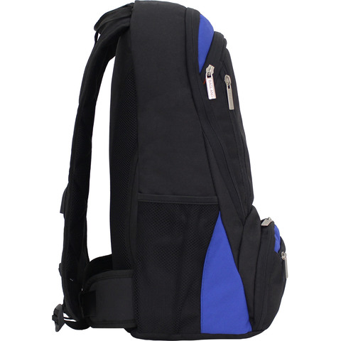 Рюкзак для ноутбука Bagland Granite 23 л. чорний/електрик (0012066)