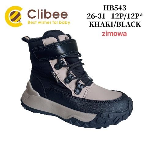 Clibee (зима) HB543 Khaki/Black 26-31