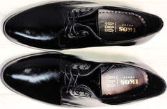 Свадебные туфли мужские черные лаковые Ikoc 2118-6 Patent Black Leather.