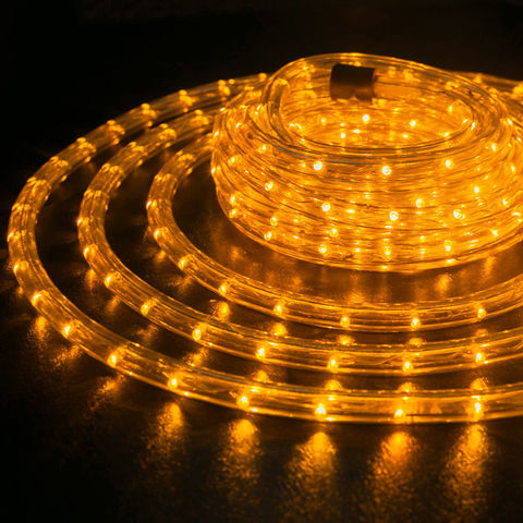 Светодиодный дюралйт 10 метров желтый цвет готовый набор шланга LED