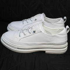 Спортивные туфли кроссовки белые женские El Passo sy9002-2 Sport White.
