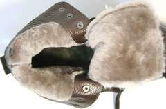 Ботинки зимние женские натуральная кожа натуральный мех Studio27 576c Broun.