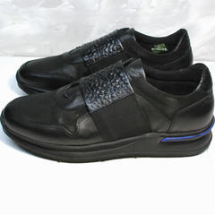 Лучшие кроссовки для повседневной носки мужские Luciano Bellini 1087 All Black