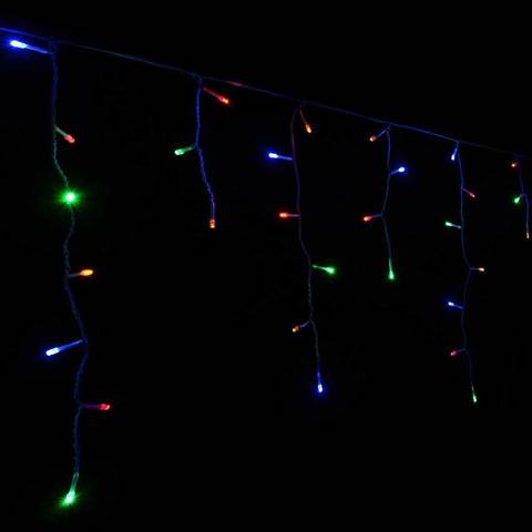 LED RGB гирлянда светодиодная бахрома сталактиты занавес фасадная прозрачный силиконовый провод лед купить смотреть