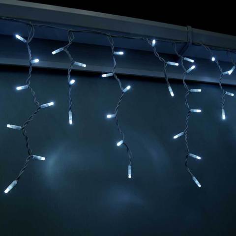 5 метров на 0.5 бахрома светодиодная новогодняя уличная фасадная лед LED light каучук