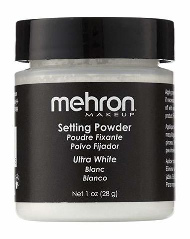 MEHRON Фінішна пудра-закріплювач UltraFine Setting Powder, Ultra White (Ультра білий), 16 г