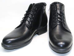 Зимние ботинки мужские кожаные с мехом Ikoc 2678-1 S