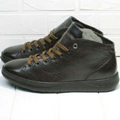 Осенне весенние кроссовки ботинки мужские Ikoc 1770-5 B-Brown.