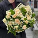 Photo of Light bouquet with spray peony roses «Sunny lollipops»