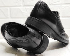 Красивые туфли мужские классика Luciano Bellini C3801 Black.