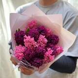 Photo of Bouquet of 15 hyacinths «Forest berries»