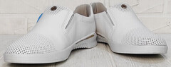 Красивые туфли слипоны женские лето Pegada 1210103-01White.