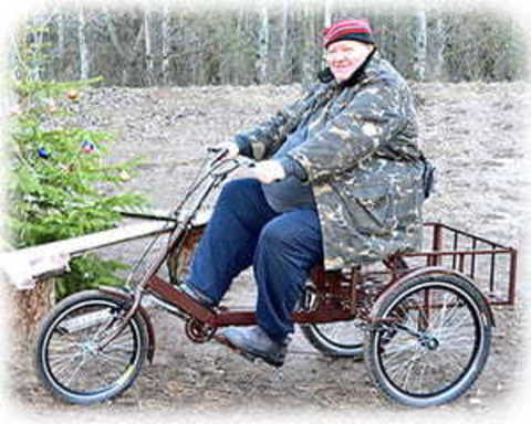 Триколісні велосипеди для людей з вагою більше 100 кг, інвалідів, хворих на ДЦП