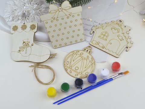 Набір для самостійного розмальовування Новорічний