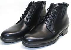 Зимние ботинки на шнурках мужские Ikoc 2678-1 S