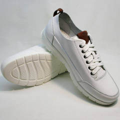 Белые кроссовки на белой подошве мужские Faber 193909-3 White.