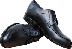 Модные мужские туфли классика Luciano Bellini F823 Black Leather.