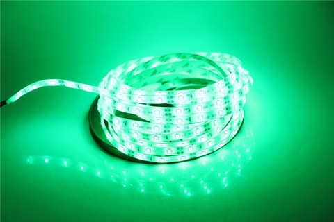 LED лента 5050 зеленая 5 метров