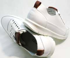 Удобные кроссовки на каждый день мужские белые Faber 193909-3 White.