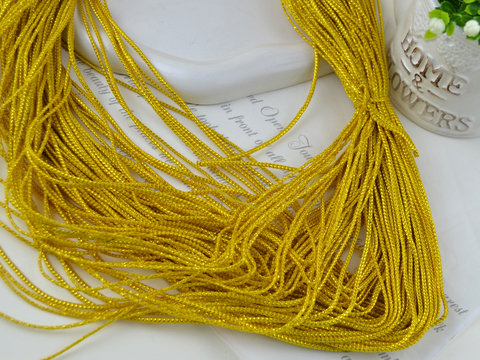 Шнур золотий діаметр 3 мм (намотка 10 м)