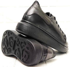 Стильные черные кроссовки с черной подошвой женские EVA collection 0721 All Black.