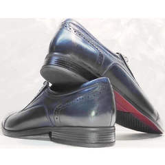 Туфли броги мужские Ikoc 3805-4 Ash Blue Leather.
