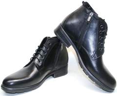 Зимние ботинки мужские кожаные Ikoc 2678-1 S