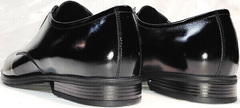 Красивые туфли мужские кожаные черные лаковые Ikoc 2118-6 Patent Black Leather